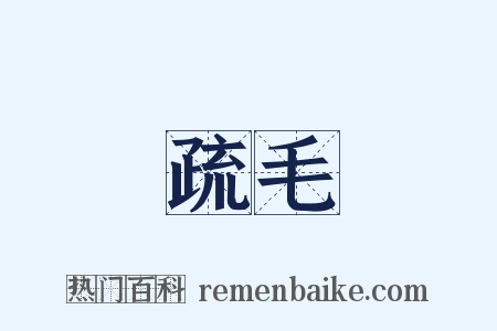 疏毛是什么意思的图片